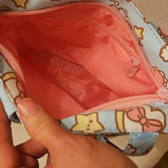 Blippo Cute Tote Style Tote NWOT Pink interior Stars,Rainbows, Hearts - Picture 3 of 7